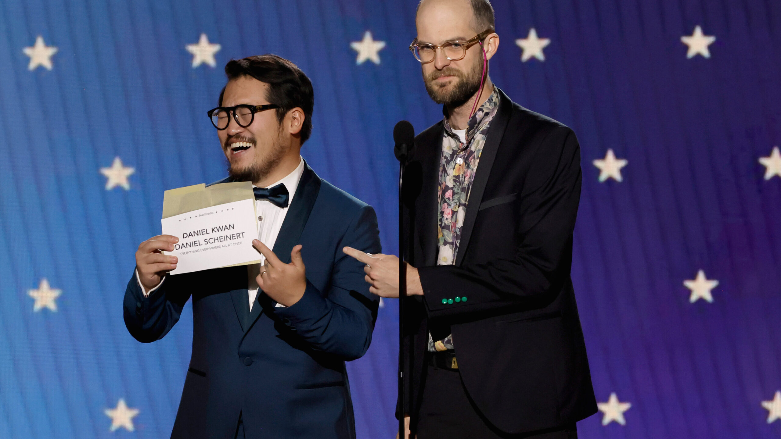 Daniel Kwan i Daniel Scheinert na gali rozdania Critics' Choice Awards 2023